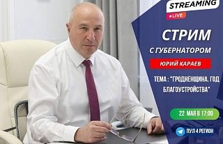 Стрим с губернатором пройдет 22 мая