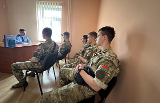 Курсанты Военной академии побывали в прокуратуре Островецкого района 