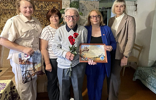 95-гадовы юбілей адзначыў жыхар Дравянік Антон Станкевіч