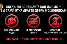Не совершайте финансовые операции по звонку неизвестных! (Профилактическая информация)