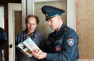 В Страчанке провели рейд по установке пожарных извещателей