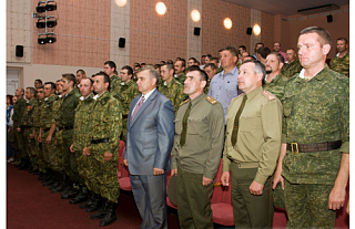 Торжественное закрытие военных сборов-2012 (фото)