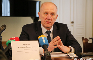 Председатель облисполкома Владимир Кравцов провел пресс-конференцию в Сморгонском районе