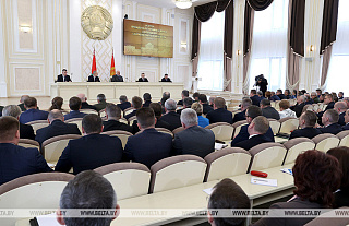 Лукашенко встречается с активом Гомельской области