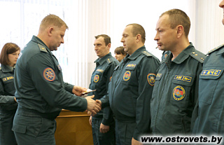 В Островце прошло заседание коллегии Гродненского областного управления МЧС