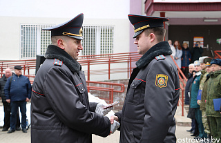 У Астраўцы адзначылі Дзень міліцыі