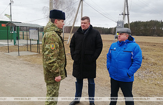 Рогащук ознакомился с обстановкой на белорусско-украинской границе