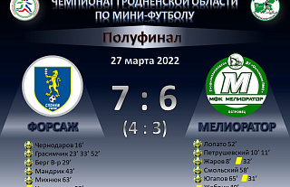 «Мелиораторы» в финал не прошли, но поборются за «бронзу»