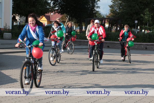 «За Беларусь!» мирную и процветающую. В Вороново прошел велопробег