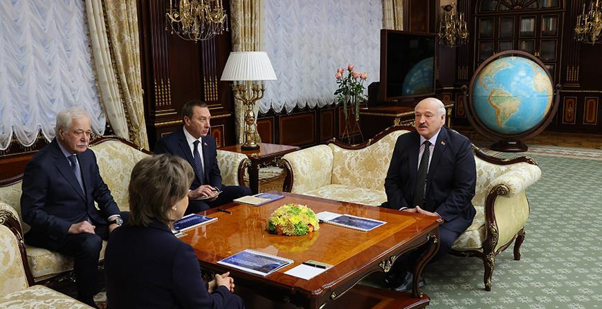 Александр Лукашенко встретился с генеральным директором АО "Российский экспортный центр" Вероникой Никишиной