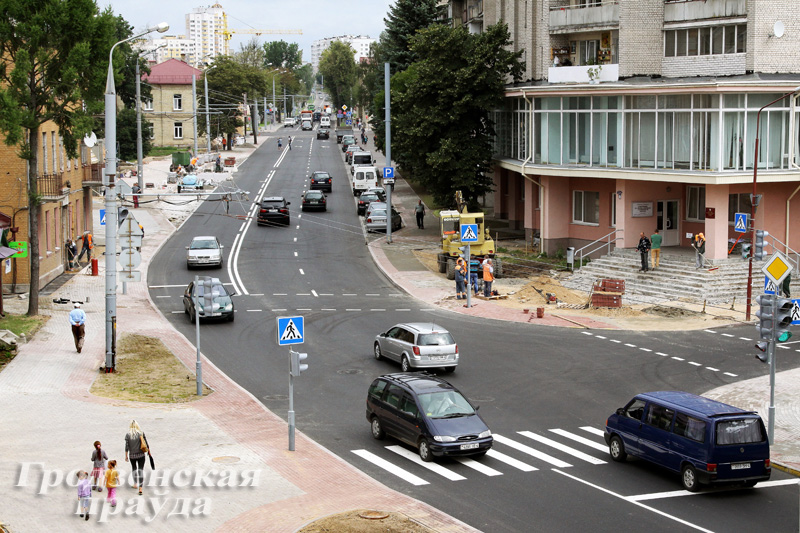 В Гродно по улице Дзержинского частично открыто движение транспорта