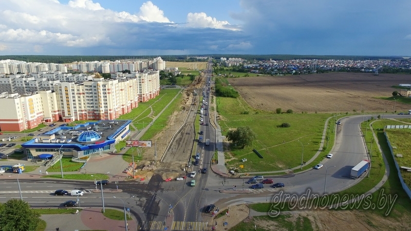 Последние штрихи. Все дорожные работы на Индурском шоссе в Гродно должны завершить до 1 ноября