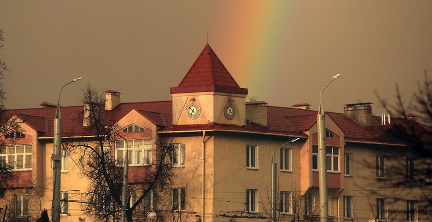 ФОТОФАКТ: Первая весенняя радуга в Гродно