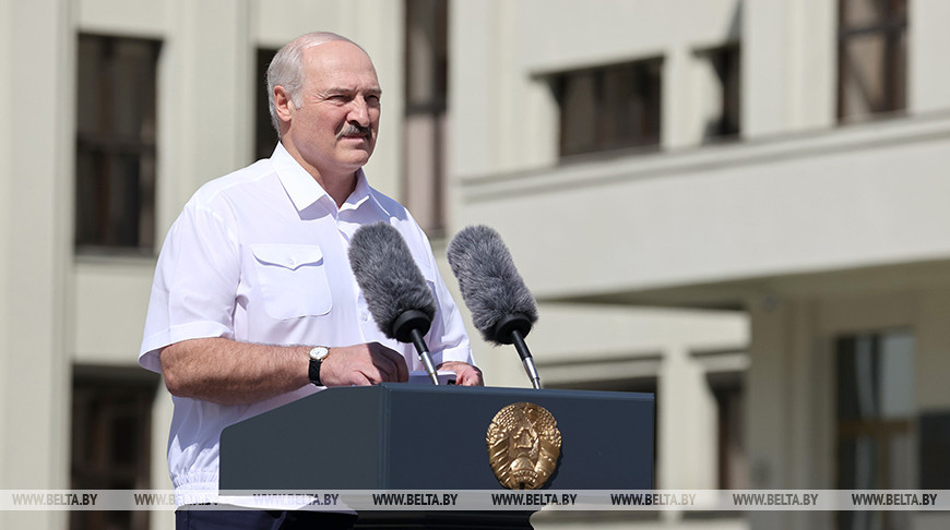   Александр Лукашенко на митинге: вы приехали сюда, чтобы впервые за четверть века мы смогли защитить свою страну