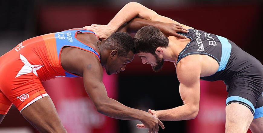 Белорусский борец Магомедхабиб Кадимагомедов вышел в полуфинал Олимпиады в Токио