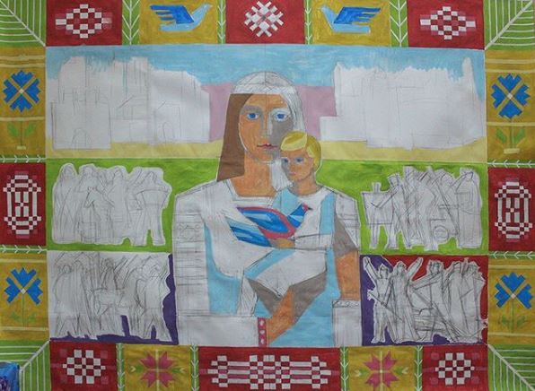 Название эксклюзивному гобелену от гродненских мастериц может придумать любой желающий