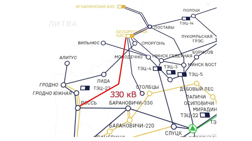 БелАЭС получила седьмую линию связи с энергосистемой