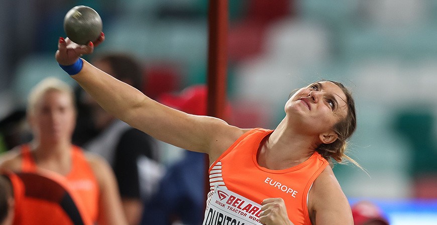 Алена Дубицкая выиграла чемпионат Беларуси по легкой атлетике в толкании ядра
