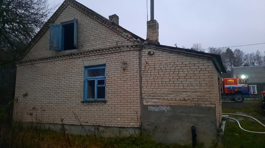 В Берестовицком районе при пожаре спасли женщину