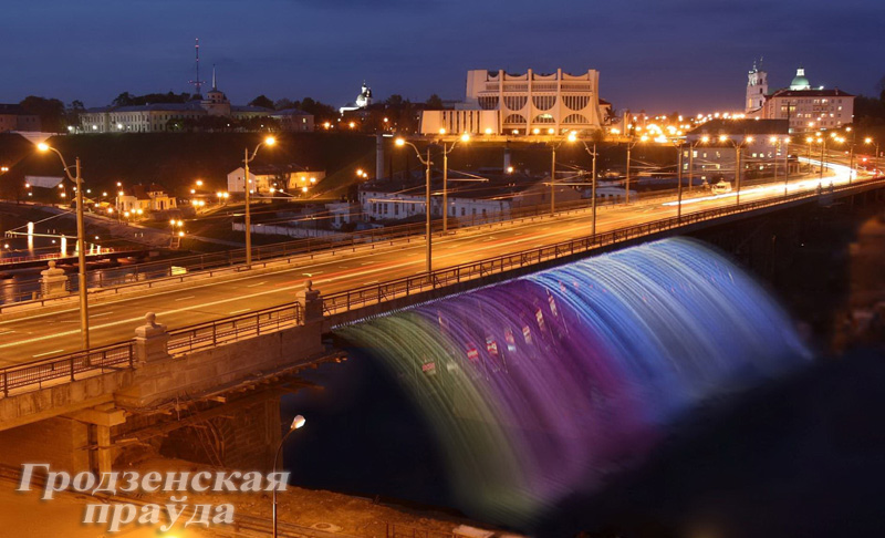 В Гродно на на старом мосту установят фонтан с подсветкой, а в центре появятся указатели для туристов