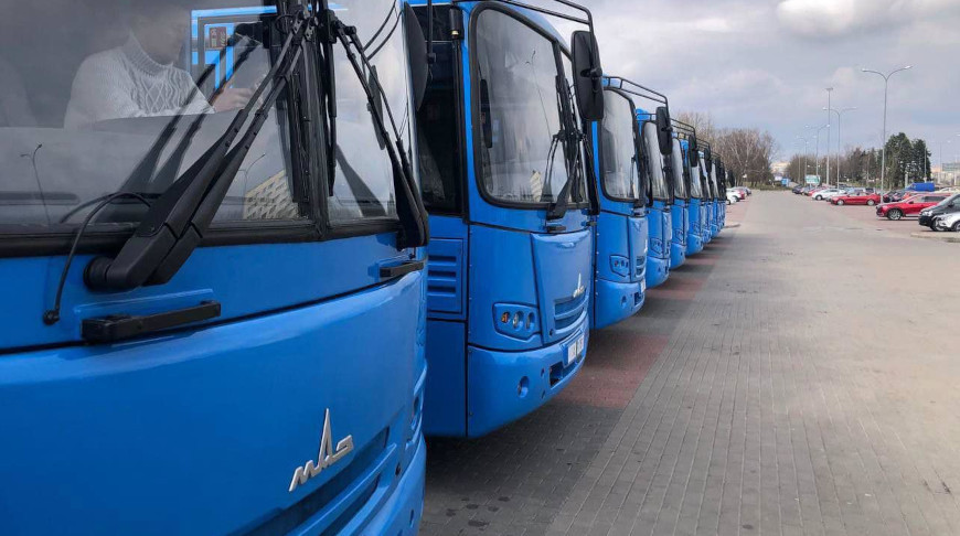Парк пассажирского транспорта "Гроднооблавтотранса" пополнили 14 автобусов МАЗ