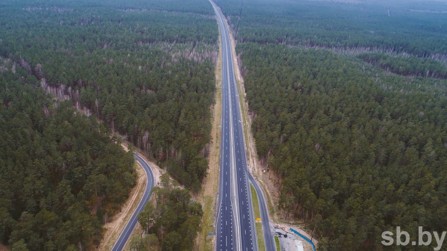 Как  М6 выглядит с воздуха