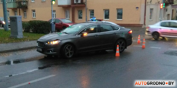 Утром в центре Гродно сбили человека 