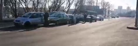 В Гродно 6 автомобилей столкнулись из-за небезопасной дистанции