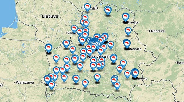 МЧС опубликовало карту результатов проверок мест с массовым пребыванием людей