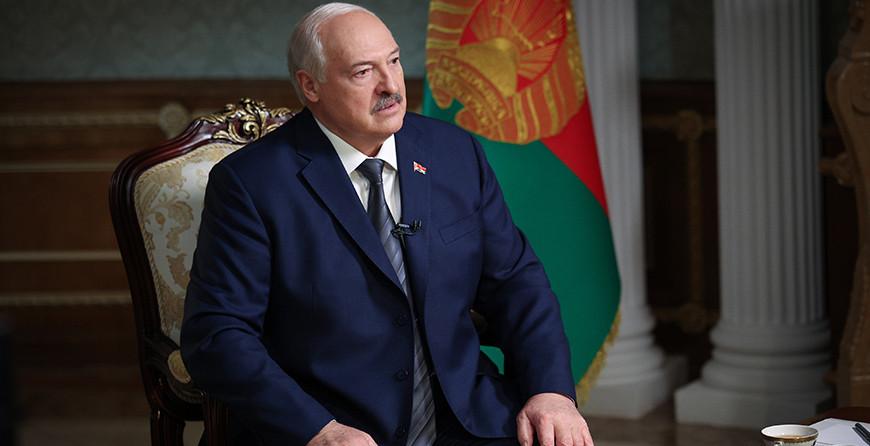 Александр Лукашенко дал интервью американской телекомпании "Ньюсмакс" 