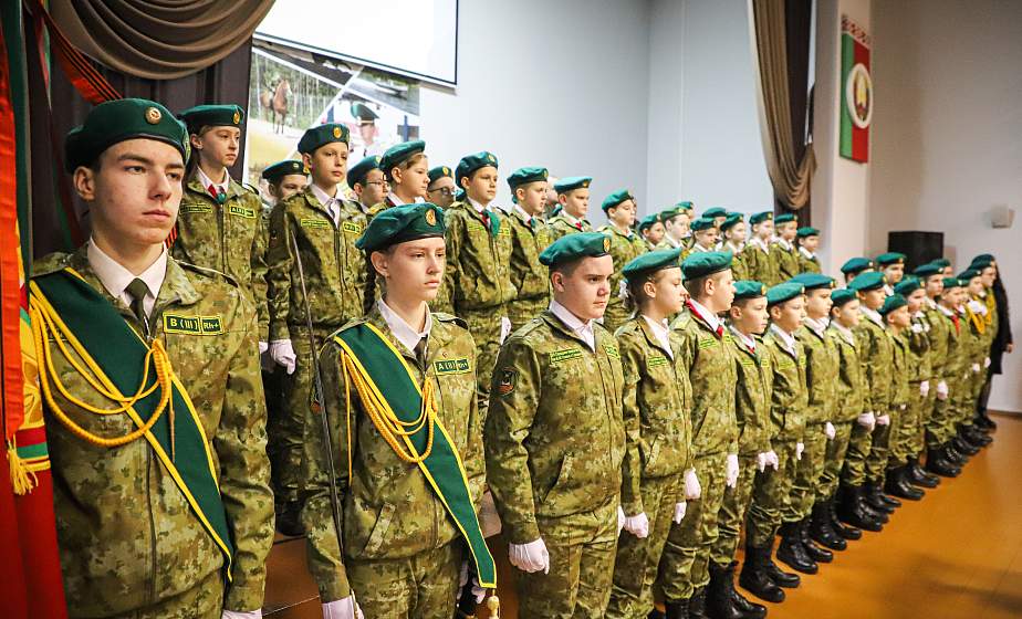 Учащиеся военно-патриотических классов СШ №3 имени В.И.Усова торжественно принесли присягу 