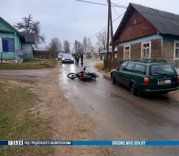 В Ошмянском районе пострадал мотоциклист