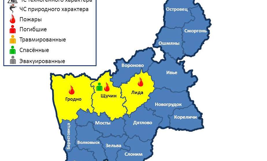 За сутки в области произошли 3 пожара, 1 человек спасен