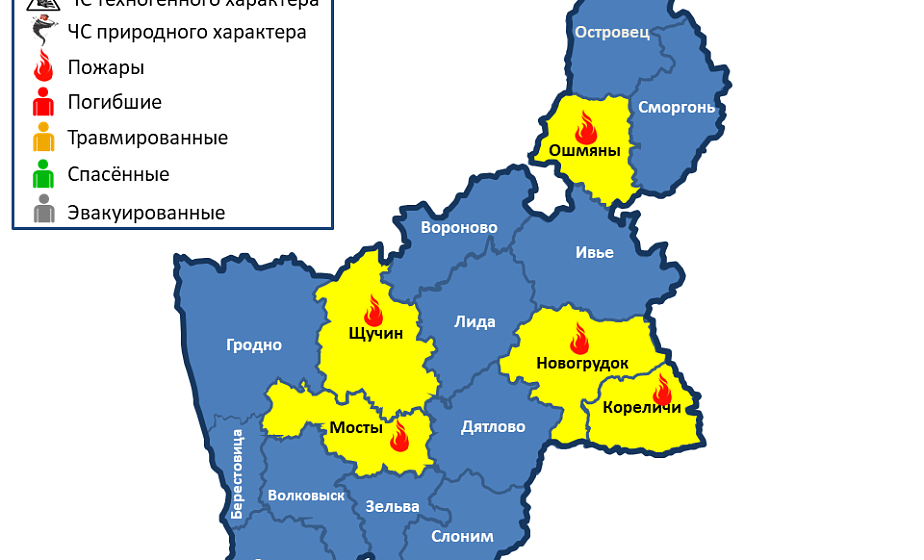 За сутки в области произошло 5 пожаров