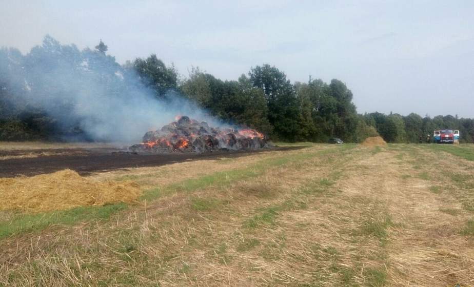 За выходные в Гродненской области трижды горели скирды соломы