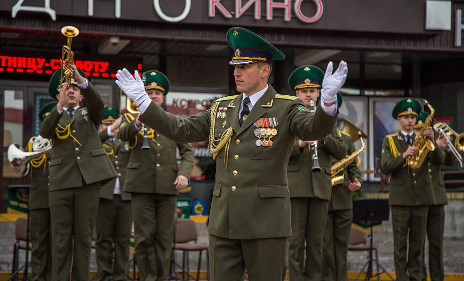 Плац-парад и марш-концерт. Гродненская погрангруппа празднует 75-летие 