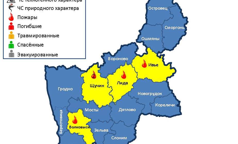 За сутки в области произошло 5 пожаров