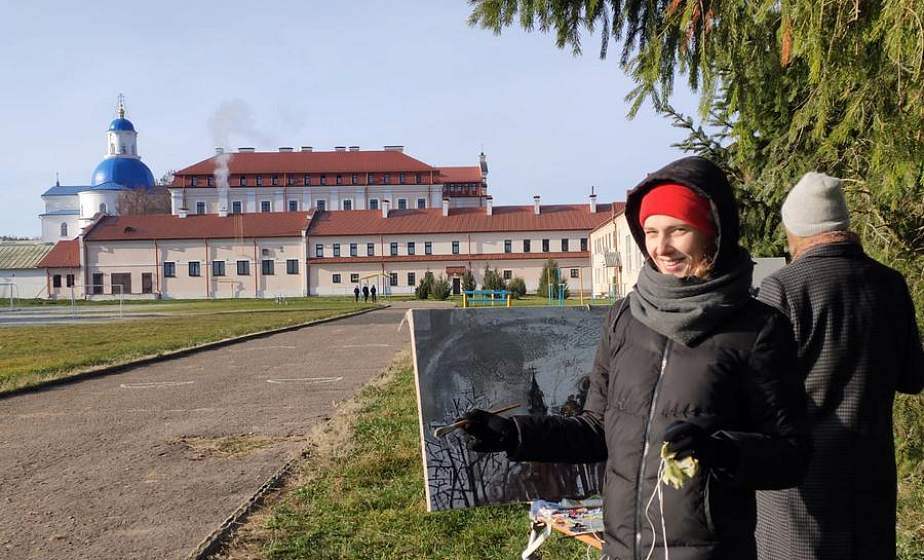 В Жировичах проходит пленэр молодых художников
