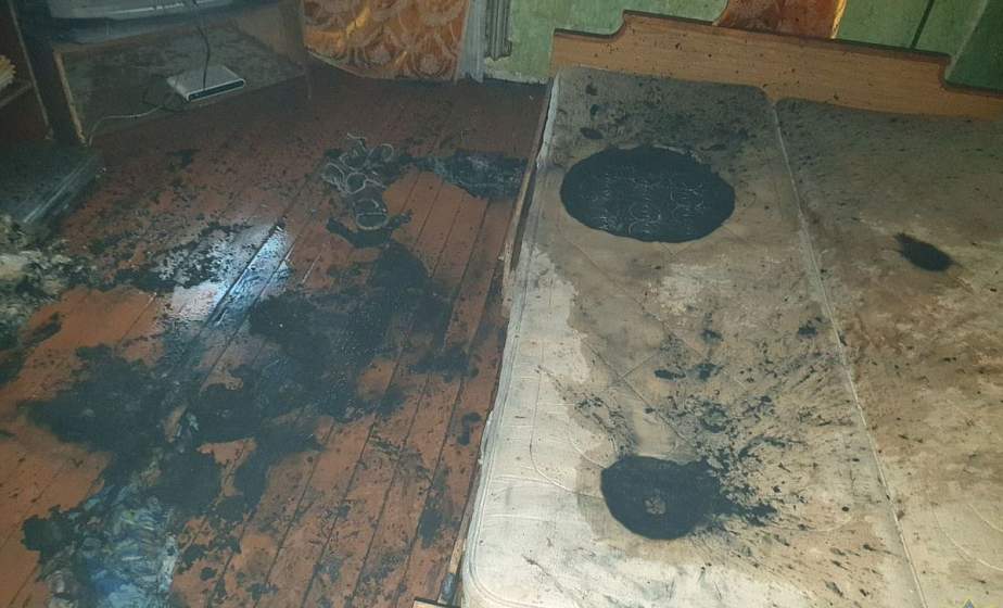 На пожаре в Мостах мужчина получил ожог 90% тела 