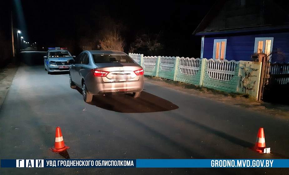 Легковушка сбила семиклассника в деревне под Гродно
