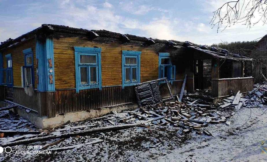 В Зельвенском районе из-за оставленного без присмотра мангала семья лишилась дома