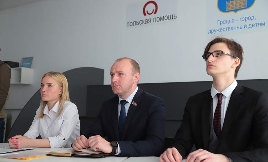 Депутаты Молодежного парламента при областном Совете депутатов приняли участие в белорусско-российском телемосте, посвященном 75-летию Великой Победы