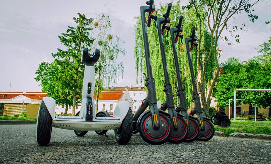 Ночные покатушки и доставка до двери. В Гродно открылась новая точка проката электросамокатов и сегвеев «Center Scooter». И они крутые!