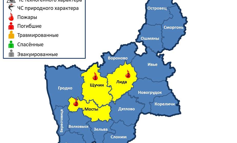 За сутки в области произошло 5 пожаров 
