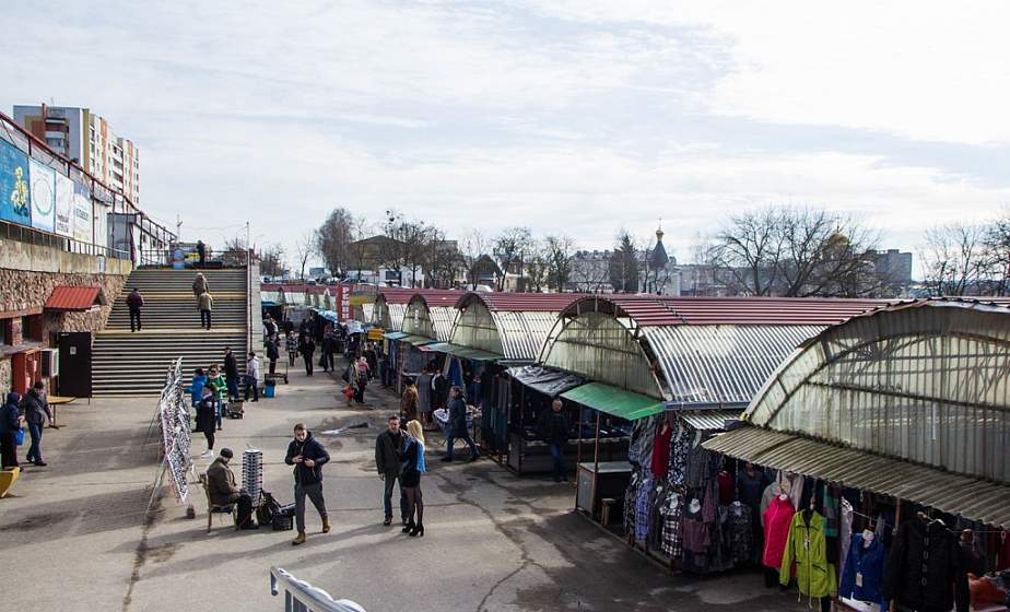 На нижней площадке Центрального рынка в Гродно реконструкция
