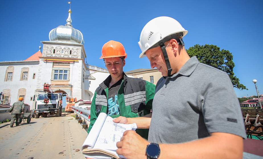 Завершаются строительные работы первой очереди реконструкции Старого замка в Гродно