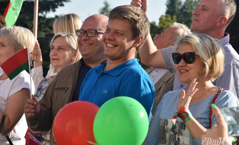 В Волковыске прошел митинг «За Беларусь» под лозунгом «Поддержи свою страну»