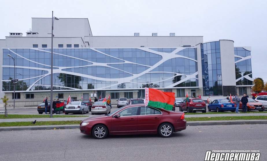 Фотоновость: автопробег "За Беларусь!" прошел в Гродно и Гродненском районе