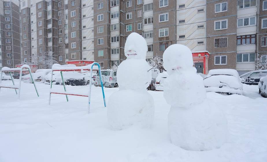  Циклон "Ларс" в Гродно: гигантские сугробы и обильный снегопад