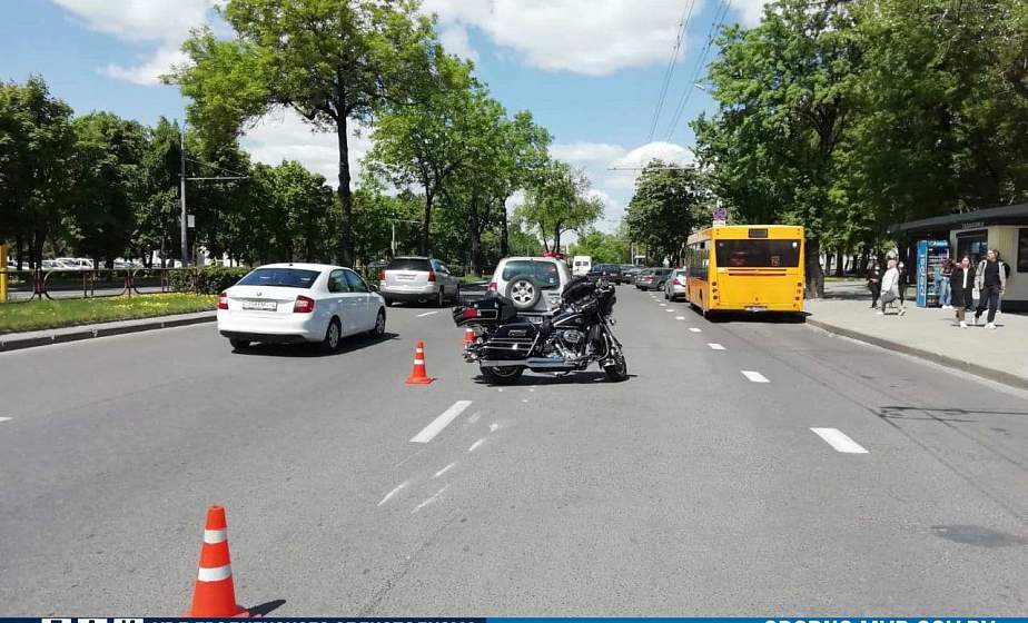 ДТП с мототранспортом в Гродно: два человека в больнице
